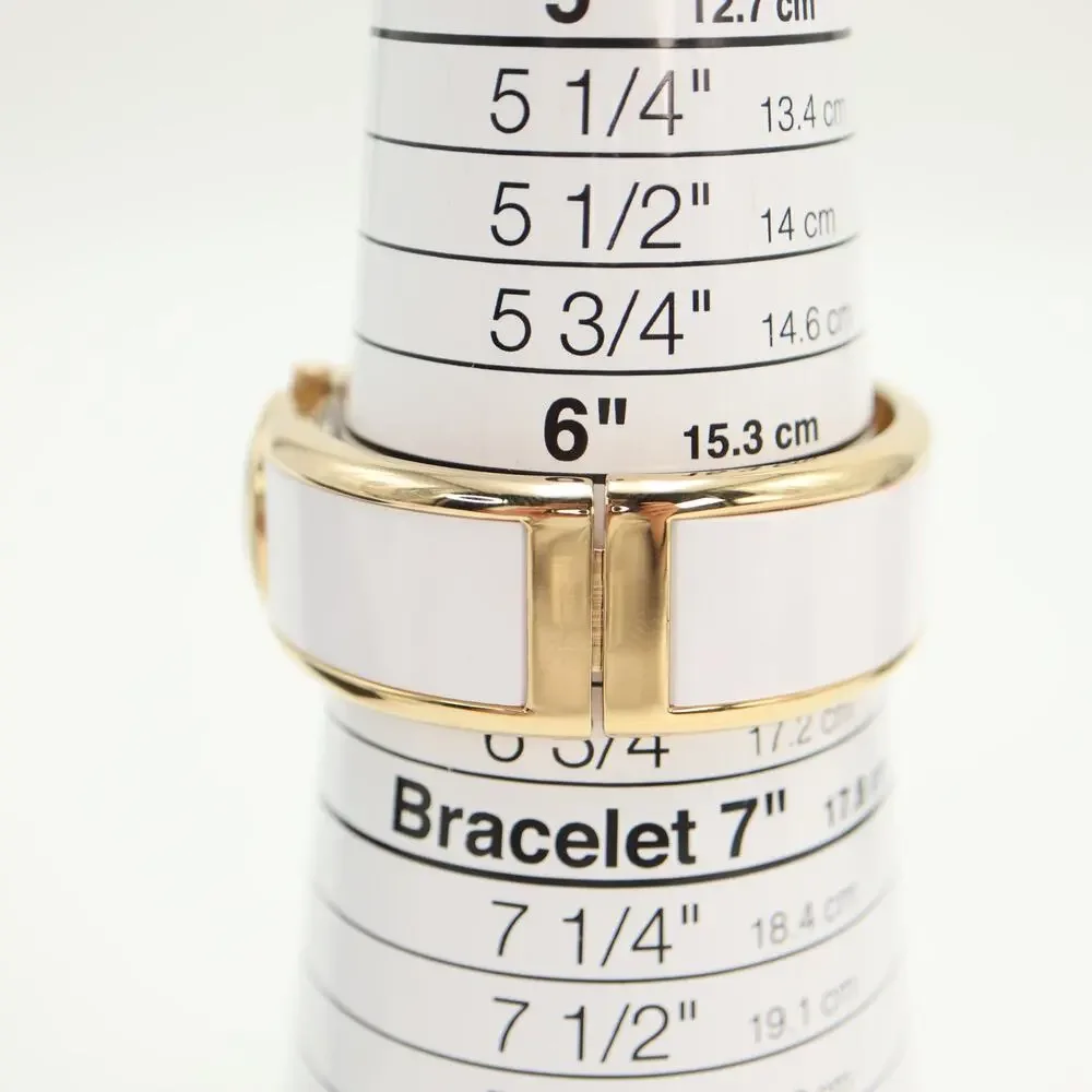 Caravelle New York White Gold Tone 20mm Petite Watch Cuff Working New in Box